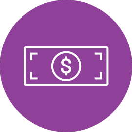 corruption-circle Icon of money