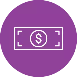 corruption-circle Icon of money